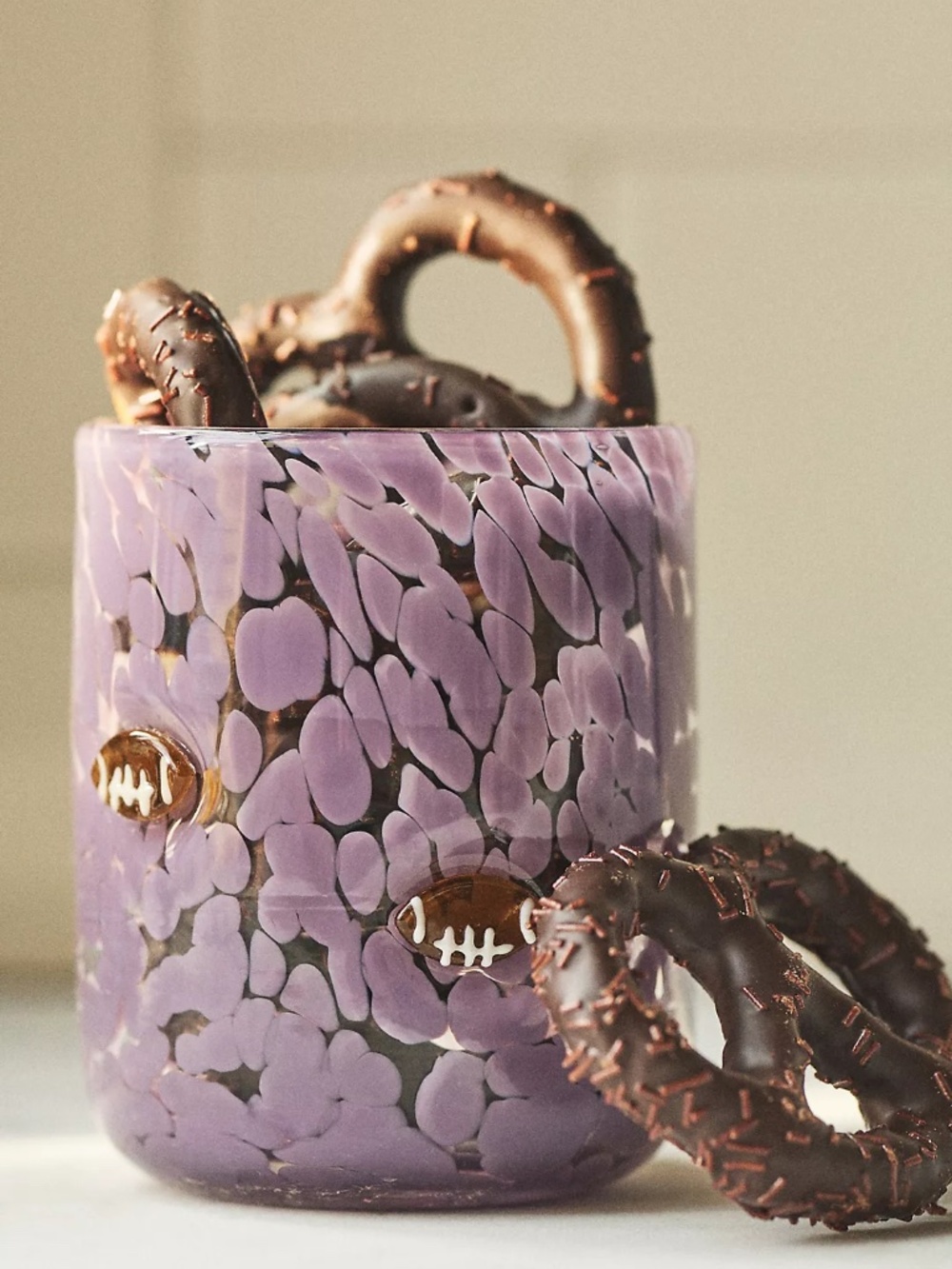 Anthropologie - The Sports Confetti Icon Juice Glass - Purple